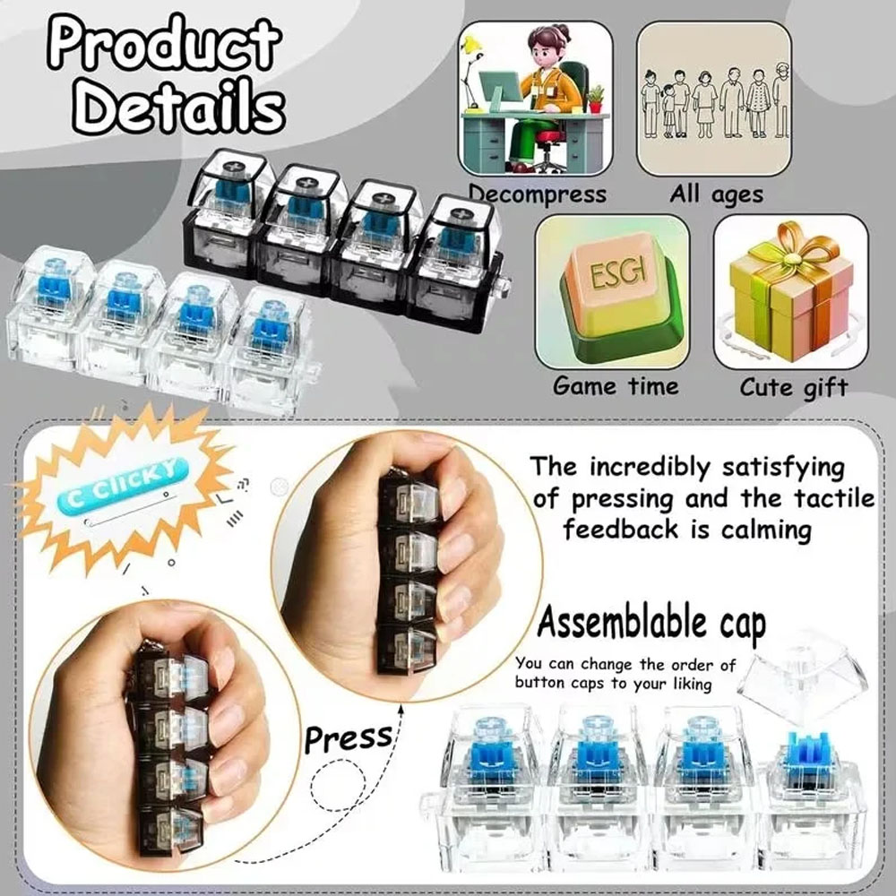 New Stress Anxiety Relief Keyb - đánh giá và giá Home Office Tech Gadgets