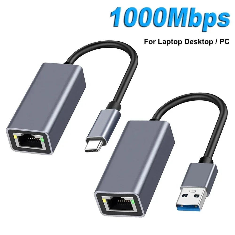 USB3.0 Type C to RJ45 Gigabit  - đánh giá và giá Gigabit Network Card